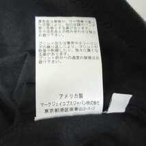 美品 MARC JACOBS マークジェイコブス 半袖 プリント Tシャツ カットソー S ブラック 051 ◆_画像6