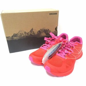  unused SALOMON Salomon SONIC PRO 2 Sonic Pro running jo silver g shoes sneakers 23cm pink red 