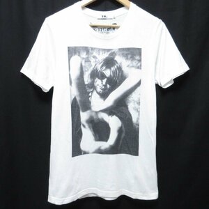 美品 HYSTERIC GLAMOUR ヒステリックグラマー KURT COBAIN カートコバーン フォトプリント 半袖 Tシャツ カットソー S ホワイト