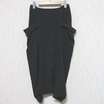 美品 Y's YOHJI YAMAMOTO ワイズ ヨウジヤマモト 11AW ウール100％ ラップパンツ YP-P01-100 1 ブラック ◆_画像2