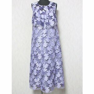  as good as new 22AW GRACE CONTINENTAL Grace Continental lame embroidery no sleeve One-piece 0122335178 36 lavender *