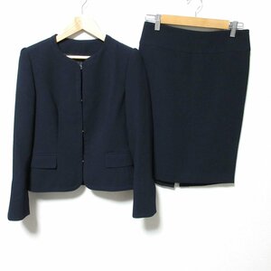  beautiful goods CITRUS NOTES Citrus Notes front hook no color jacket × tight skirt knee height suit setup 36 black *