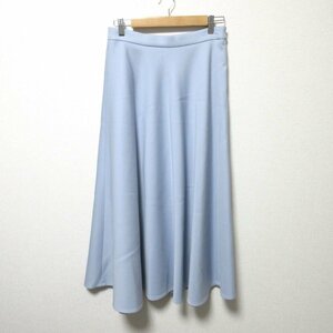  beautiful goods Ballsey ball ji. Tomorrowland polyester wool flair midi skirt 38 size blue *