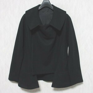 美品 19-20AW YOHJI YAMAMOTO ヨウジヤマモト ウール100％ ダブルジャケット ハーフコート FC-J20-122 1 ブラック ◆