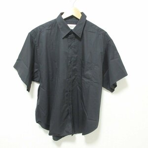 美品 23SS THE SHINZONE シンゾーン ワイドスリーブシャツ 半袖 ブラウス オーバーサイズ 34 ブラック 061 ◆
