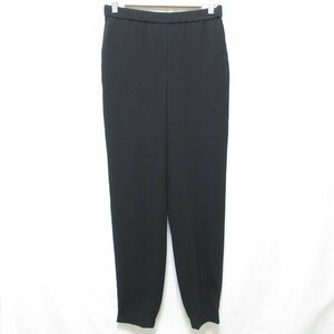 新品同様 Theory セオリー Powder Crepe cl Slim Jogger GZ ストレッチ イージーパンツ ジョガーパンツ 01-3206400 P ブラック