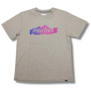 即決☆マーモット Maroon Bells 半袖Tシャツ GY/Mサイズ 送料無料 速乾吸汗 UPF30 グレー