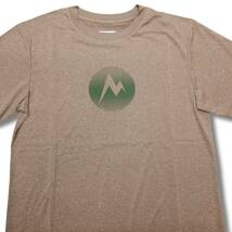 即決☆マーモット MARK ロゴ 半袖Tシャツ CY/XLサイズ 送料無料 速乾吸汗 UPF30 キャンプ ブラウン系カーキ Marmot_画像3