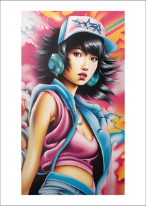 Art hand Auction § ART DESING § POP Artist Pop Model Anime Art Figure Painting OP-151, Artwork, Painting, Portraits