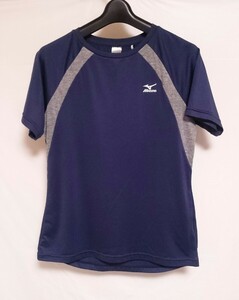 MIZUNO ミズノ Tシャツ 吸汗速乾 UVカット ネイビー レディース Mサイズ