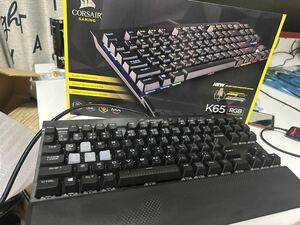 コルセア ゲーミングキーボード テンキーレス 日本語配列 Corsair（コルセア）K65 RGB RAPIDFIRE CH-9110014-JP