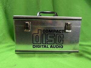 【中古品】COMPACT DISC DIGITAL AUDIO「CDケース」ボックス＊1980年代・8cmCD・希少・昭和レトロ・車載　ハードケース アルミケース 
