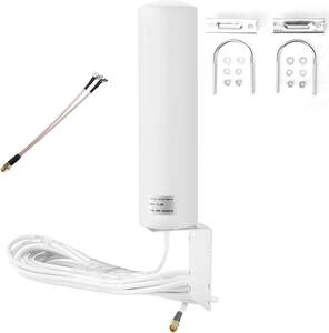  outdoors antenna 3G/4G/LTE/5G antenna 360 times all direction reception SMA/TS9 type male connector attaching waterproof light weight installation easy outdoors for 