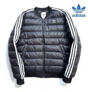 美品【XO】adidas originals アディダス オリジナルス ダウンジャケット XO メンズ【SST LIGHT DOWN JACKET】ボンバー MA-1 保温性抜群