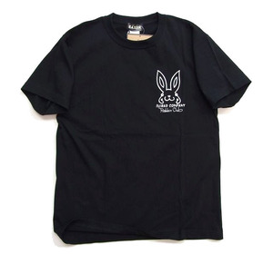 送込 新品 デビルウサギＴシャツ 黒M イークサー EAXER うさぎ半袖tシャツ カットソー メンズtシャツ