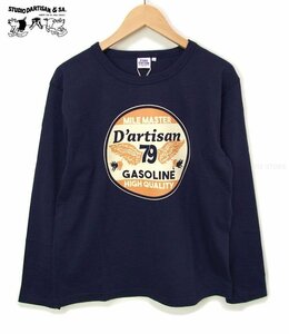 新品 ダルチザン ロングTシャツ 紺L 日本製 STUDIO D' ARTISAN メンズ ロンt カットソー ステュディオダルチザン 8129 新着