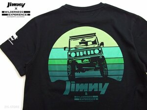 新品 スズキ ジムニー Tシャツ 黒XL サンライズ JIMNY半袖tシャツ SUZUKI公認 メンズtシャツ カットソー WILDERNESS EXPERIENCE