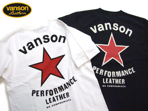 **保存**新品 VANSON バンソン Tシャツ 白L ワンスター レッドスター 新品 メンズ半袖t 069 バイカーtシャツ メンズtシャツ カットソー