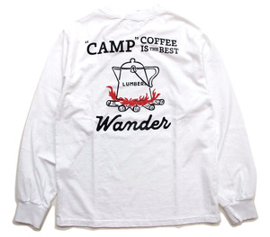 新品 ランバー ロングＴシャツ 白XL キャンプコーヒー LUMBERロンt 212346 COFFEEロンt コーヒーロンt メンズtシャツ カットソー