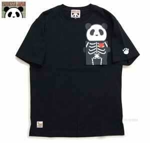 新品 パンディエスタ ポケットTシャツ 黒M レントゲンパンダtシャツ パンダ半袖t メンズTシャツ カットソー PANDIESTA 523362