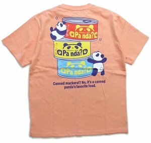 新品 パンディエスタ ポケットTシャツ サーモンL サバ缶詰め パンダ半袖t メンズTシャツ カットソー PANDIESTA 523352 新着