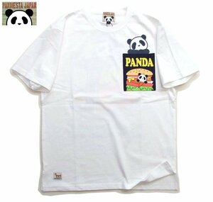 新品 パンディエスタ ポケットTシャツ 白L 缶詰め パンダ半袖t メンズTシャツ カットソー PANDIESTA 523351 新着