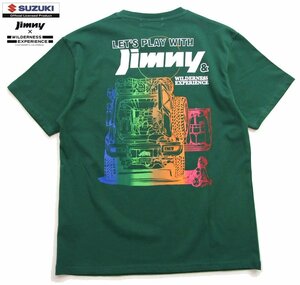 新品 スズキ ジムニー コラボTシャツ L ラゲッジスペース JIMNY半袖tシャツ SUZUKI公認 メンズt カットソー WILDERNESS EXPERIENCE