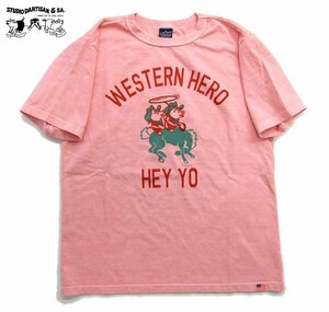 新品 ダルチザン ピグメント加工Tシャツ ピンクXL カウボーイ 日本製 STUDIO D' ARTISAN メンズtシャツ カットソー 8101A