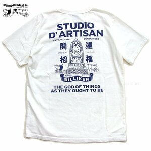 新品 ダルチザン ビリケンTシャツ 白M 日本製 STUDIO D' ARTISAN メンズtシャツ カットソー 004 新着