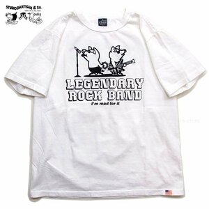 新品 ダルチザン プリントTシャツ 白XL 日本製 STUDIO D' ARTISAN メンズtシャツ カットソー 8144B 新着