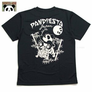 新品 パンディエスタ 黒XXL 速乾ドライTシャツ 2xl 3l 竹虎パンダ半袖t パック入り PANDIESTA 吸汗速乾メンズt カットソー 554872