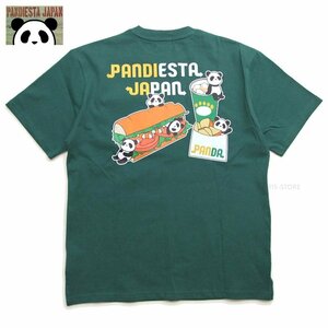 新品 パンディエスタ ポケットTシャツ 緑L フレッシュサンド パンダ半袖t メンズTシャツ カットソー PANDIESTA 554354 新着