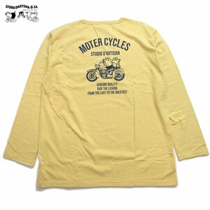 新品 ダルチザン 大きいロングTシャツ 5L 4XL モーターサイクル 日本製 バイカー メンズロンt カットソー STUDIO D' ARTISAN 8077