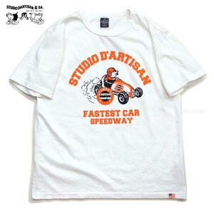 新品 ダルチザン Tシャツ 白XL 日本製 USコットン メンズtシャツ STUDIO D' ARTISAN カットソー 8149B 新着