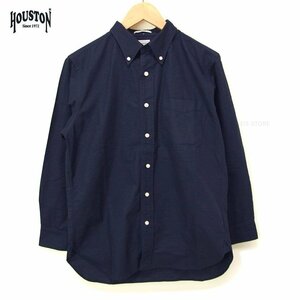 新品 HOUSTON オックスフォードシャツ 紺XL ヒューストン 長袖シャツ メンズシャツ カジュアル ワークシャツ 41065 新着