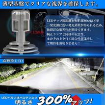 最新型 ZESチップ H4 LED ヘッドライト バルブ 4個セット Hi/Lo 16000LM 12V 24V 6000K ホワイト 車 バイク 車検対応 明るい 高輝度 爆光_画像4