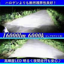 H4 LED ヘッドライト バルブ ホワイト 2個セット Hi/Lo 16000LM 12V 24V 6000K 車 バイク 車検対応 明るい 高輝度 爆光 ZESチップ 最新型_画像5