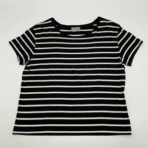 【1円〜】MARGARET HOWELL マーガヘットハウエル Tシャツ 半袖 ボーダー カットソー トップス レディース 2サイズ