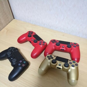 PS4 controller PS4 SONY wireless dual shock 4 total 4 piece set sale no check Jean treatment kcuh-zct2j ×3 piece cuh-zct2u 1 piece 