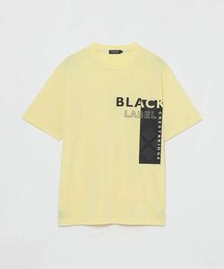 新品 ブラックレーベル クレストブリッジ シャドー チェック ロゴ グラフィック Tシャツ イエロー【LL】半袖 BLACKLABEL CRESTBRIDGE 黄色