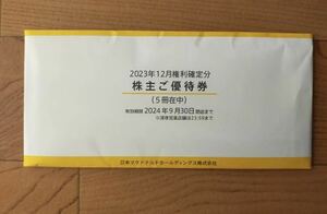 日本マクドナルドホールディングス 株主優待券 5冊