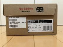 新品 UK製 ニューバランス OU576OW US9.5 UK9 27.5cm相当 NEW BALANCE オールレザー_画像6