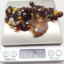 ◎鼈甲 ネックレス / 重量約21.5g/ べっ甲 アクセサリー◎KY_画像8