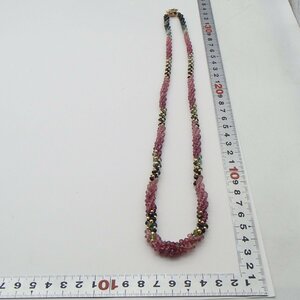 * tourmaline necklace multicolor /K14 585 approximately 35.9g/ accessory natural stone Stone *KK