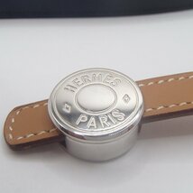 ◎HERMES エルメス ブレスレット レザー ブラウン バングル アクセサリー◎KMH_画像4