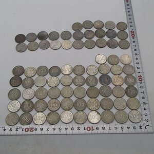 ◎古銭 100円　/　鳳凰100円銀貨　×25枚　/　 稲穂 100円銀貨　×53枚　/ 古銭まとめ　昭和　銀貨◎