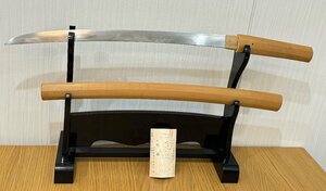* Japanese sword side .. less . length 47.2 cm sword blade weight approximately 375g rust equipped * blade ...*