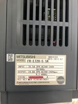 新品無箱未使用三菱電機 FR-E720-5.5K正規品動作保証 [インボイス発行事業者] B-1_画像8