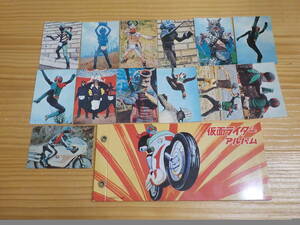 カルビー仮面ライダーカード１９９９年復刻版　１３枚　アルバム　状態は、とても良好　送料無料！