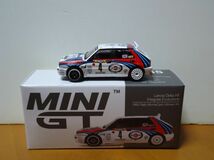 ★MINI GT 1/64　ランチア デルタ HF インテグラーレ エボルツィオーネ　1992 ラリーモンテカルロ 優勝　#4　　455★_画像3